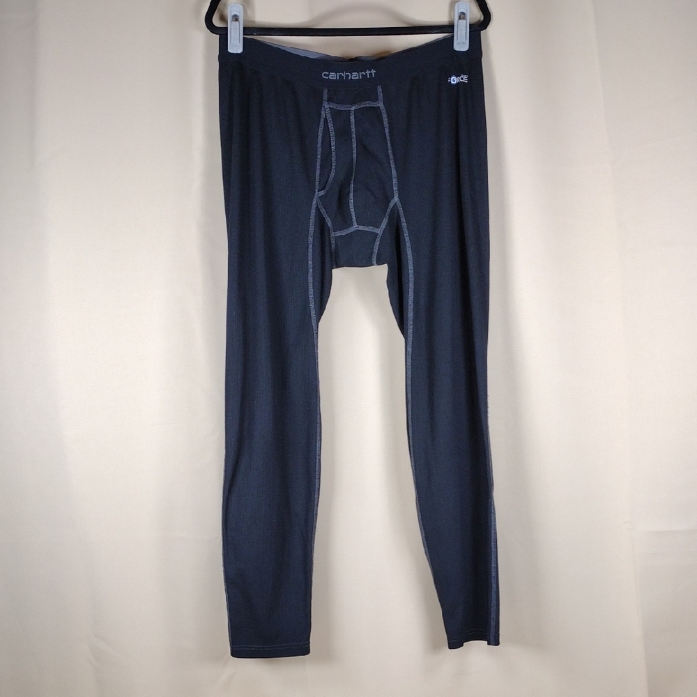 Carhartt Force Pants Men’s XL Black Base Layer Thermal Stretch Lightweight